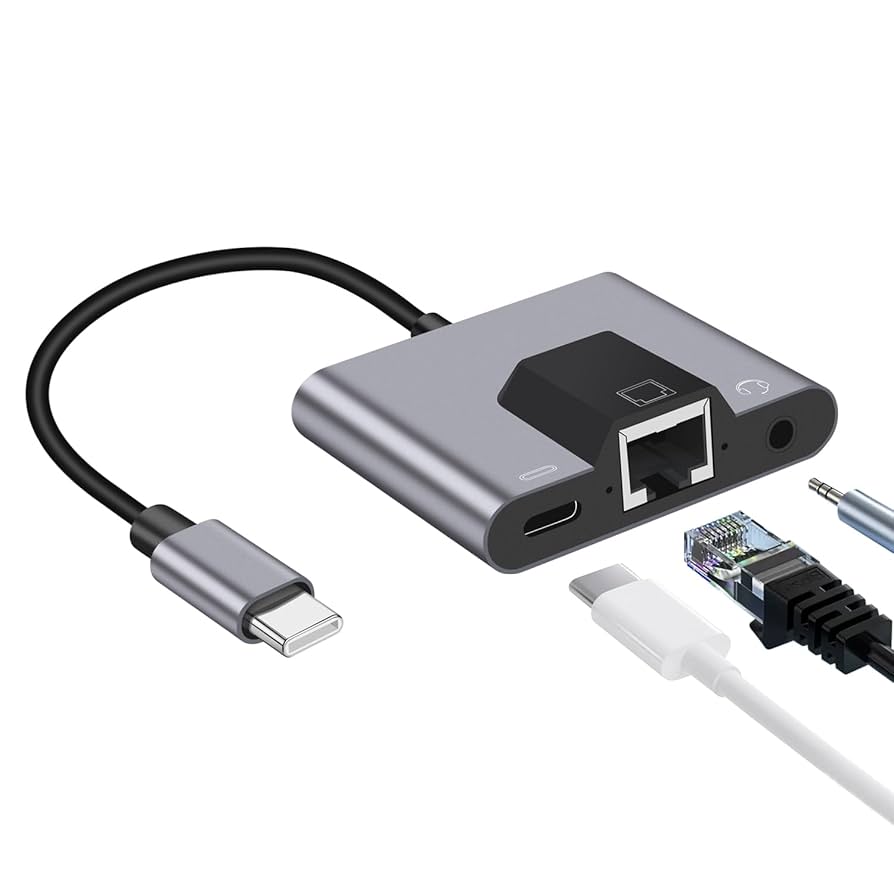 Amazon.co.jp: USB-C LAN 有線LANアダプター 3in1イーサネット
